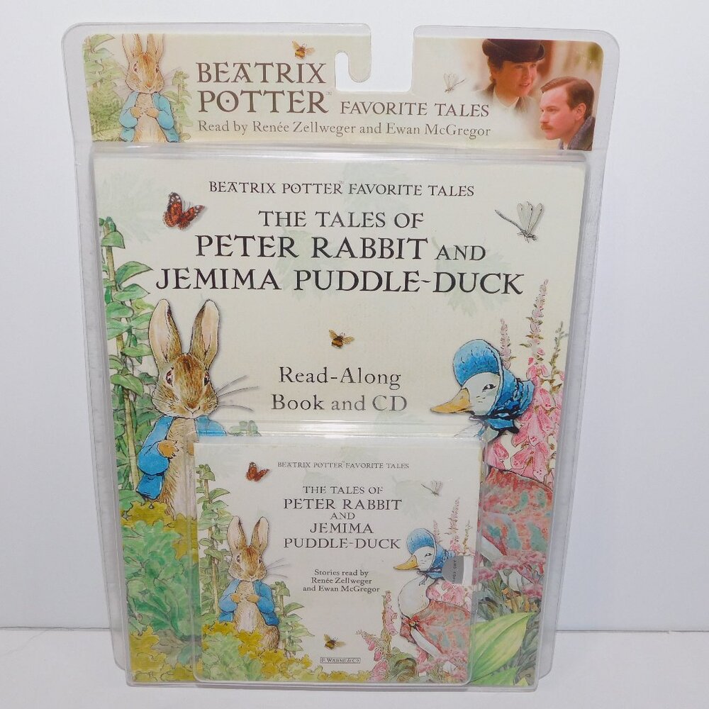 Beatrix Potter The Tales of Peter Rabbit  Read Along Book CD NEW Ewan McGregor